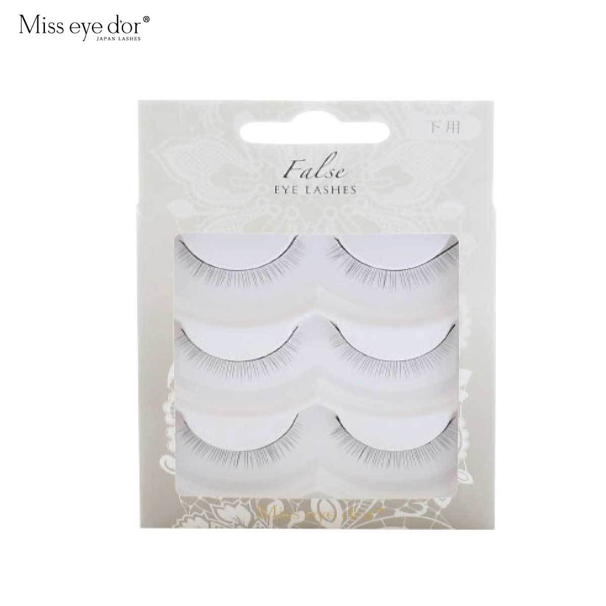 【Miss eye d'or】for practice eyelash extension (for lower ones 3 set)