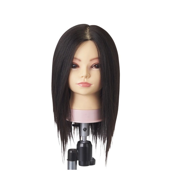 Hairdressing Mannequin Practice Head BG111 <For training・100% top quality human hair>