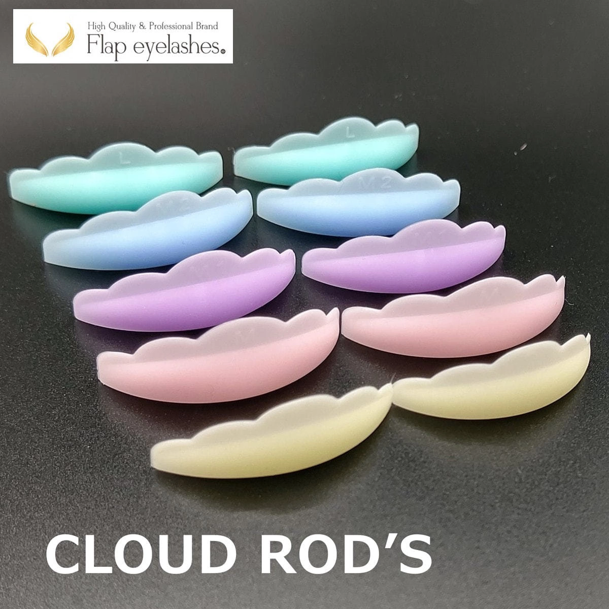 【Flap eyelashes】LASHNOL pastel cloud rod set