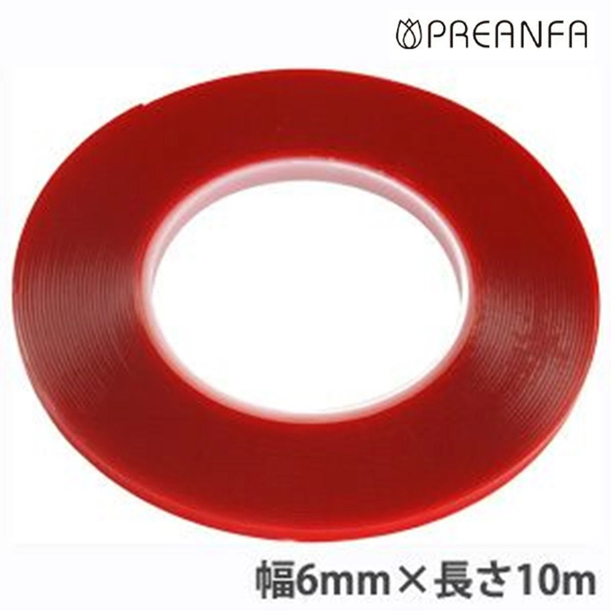 [STRTAPE-RD0610] PURIAMPHA Strong Tape (Red) 6mm x 10m