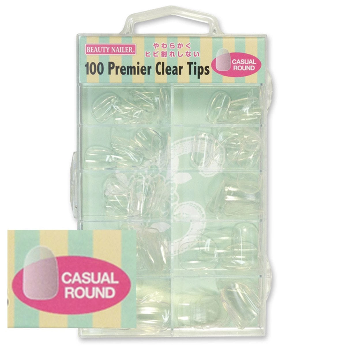 [PT-14N] BN 100 Premier Clear Tips (Casual Round)