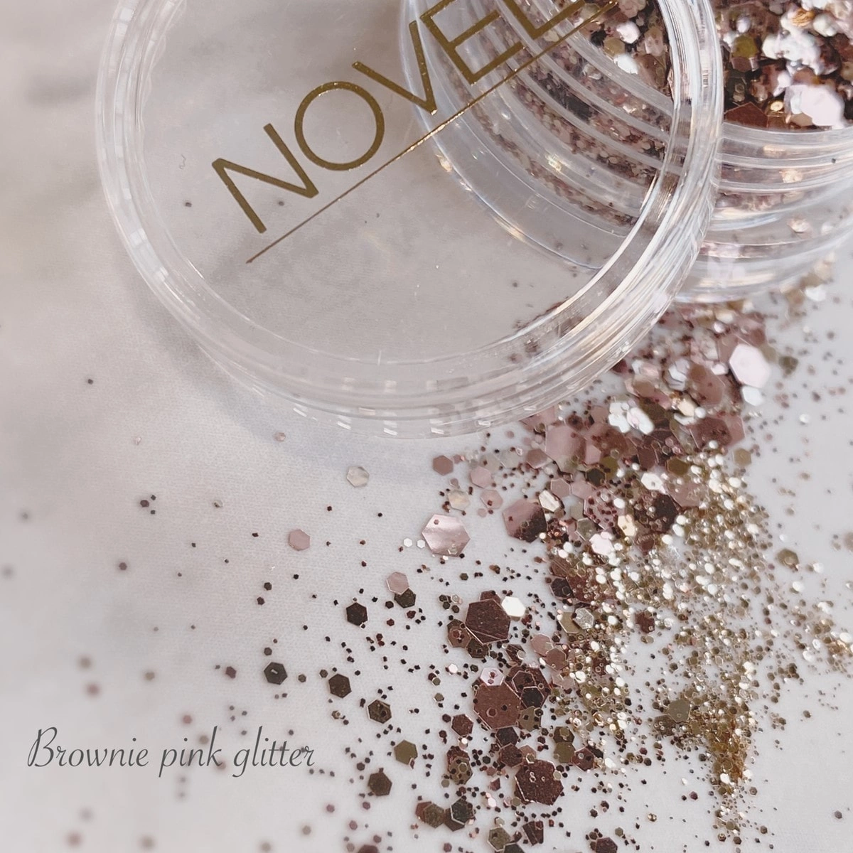 NOVEL Brownie pink glitter