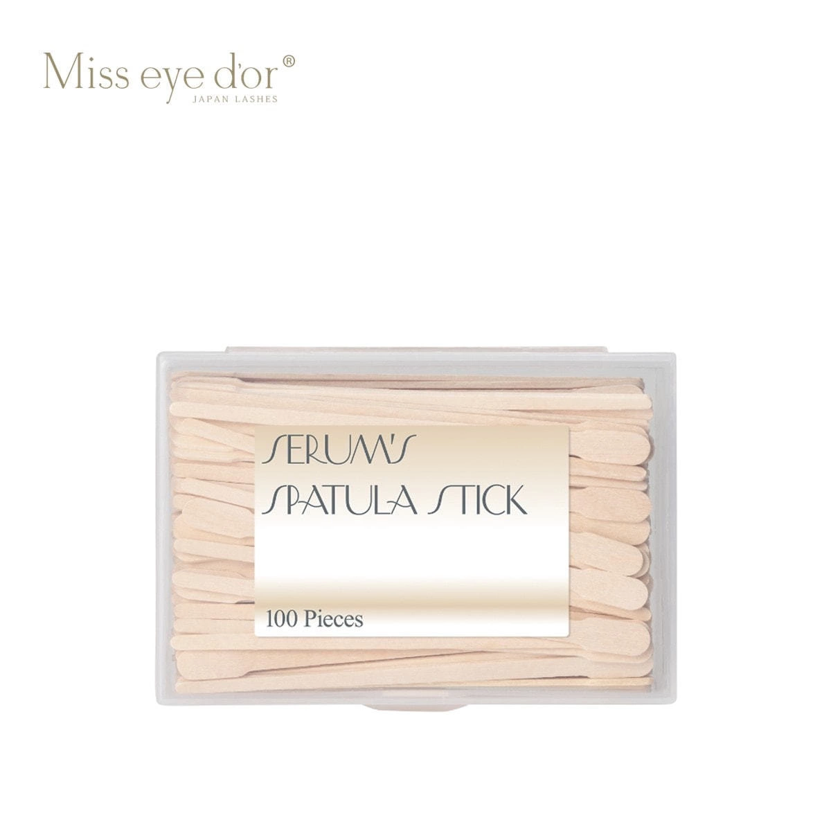 【Miss eye d’or】SERUM'S スパチュラスティック（木製） 100本入