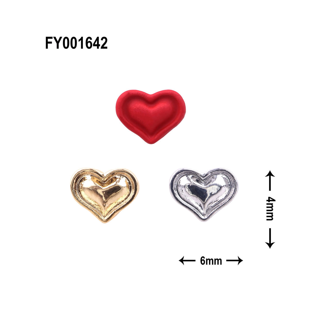 SONAIL Sealing Stamp Heart Nail 3-Color Set