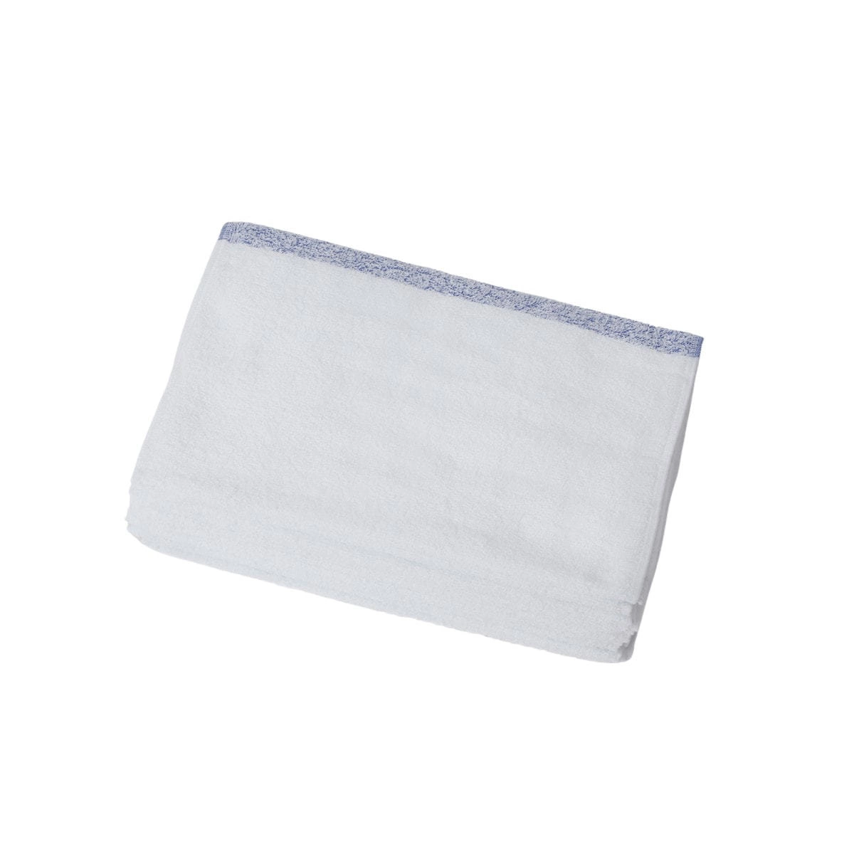 Blue Line Towel 34×90cm 240 momme 12 pieces White