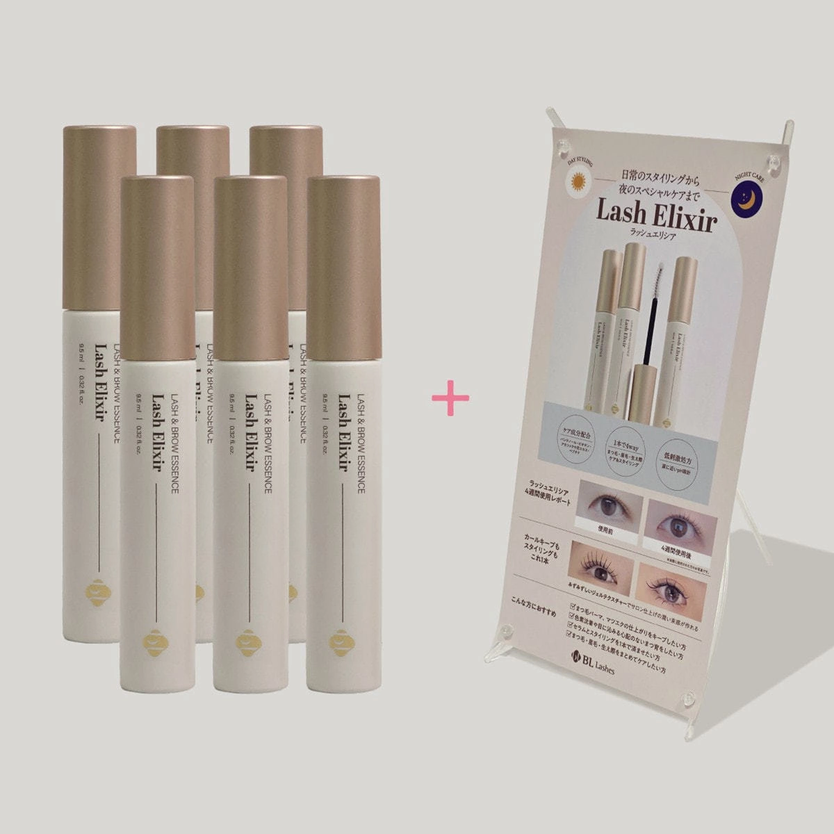 【BL】Lash Elixir [9.5ml] 【Set of 6 + Promotional Banner】